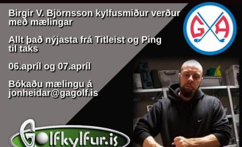 Biggi kylfusmiður verður fyrir norðan með mælingar í byrjun apríl