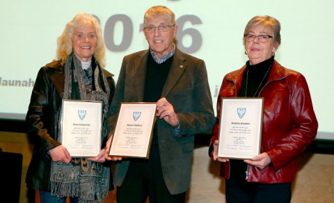 Verðlaunahafar, Áslaug, Magnús og Aðalheiður