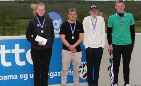 Lárus Ingi Antonsson, sigurvegari Nettó mótsins í flokki 19 - 21 árs.