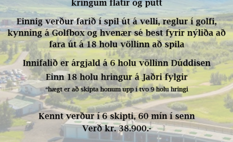 Námskeið sumarið 2022