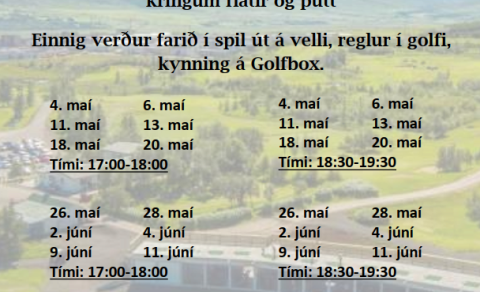 Golfnámskeið sumarsins komin í sölu inn á Abler