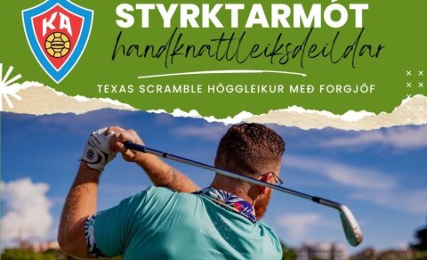 Texas Scramble styrktarmót á laugardaginn