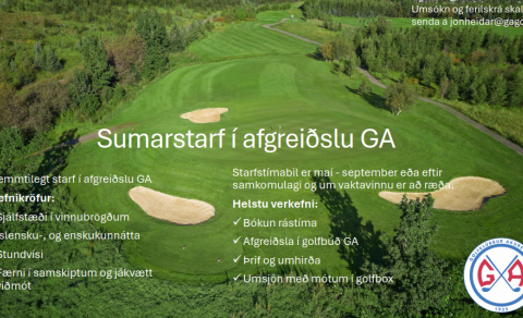Sumarstarf í afgreiðslu GA