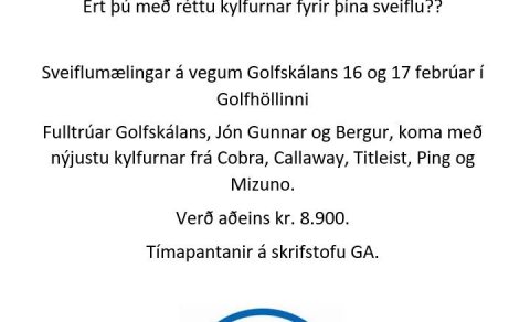 Golfskálinn með sveiflumælingu 16.-17.feb