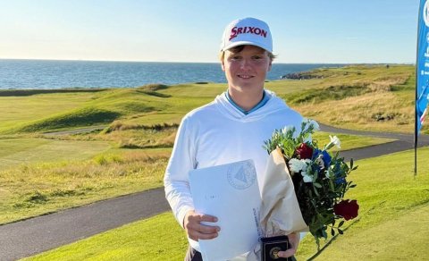 Veigar lenti í 3. sæti á Íslandsmótinu í golfi í fyrra