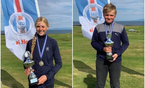 Veigar með bikarinn! mynd:GSÍ