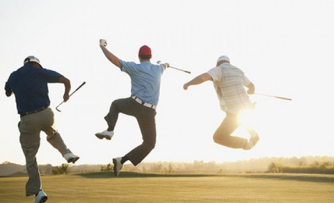 Gott að eiga góða golfvini!