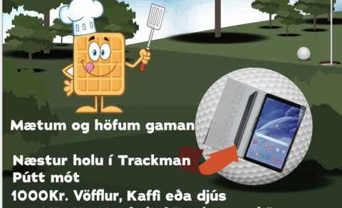 Vöfflukaffi 17. febrúar í Golfhöllinni