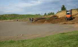 Ný flöt á 17. braut